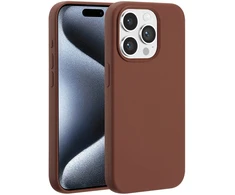 Accezz skysto silikono dėklas su MagSafe, skirtas iPhone 15 Pro – New Tea Brown
