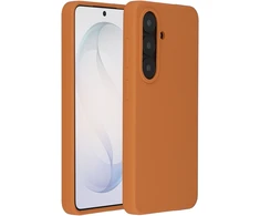 Accezz skysto silikono dėklas su MagSafe, skirtas Samsung Galaxy S26 – oranžinis