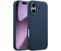 Accezz skysto silikono dėklas su MagSafe, skirtas iPhone 17 – tamsiai mėlynas