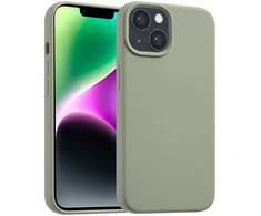 Accezz skysto silikono dėklas su MagSafe, skirtas iPhone 14 / 13 – Cooper Žalias