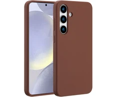 Accezz skysto silikono dėklas su MagSafe, skirtas Samsung Galaxy S25 Plus – New Tea Brown