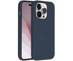 Accezz skysto silikono dėklas su MagSafe, skirtas iPhone 14 Pro – tamsiai mėlynas