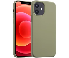 Accezz skysto silikono dėklas su MagSafe, skirtas iPhone 12 (Pro) – Cooper Žalias