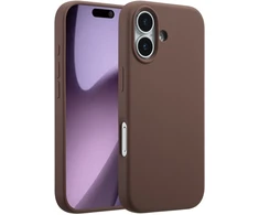 Accezz skysto silikono dėklas su MagSafe, skirtas iPhone 17 – New Tea Brown