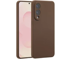 Accezz skysto silikono dėklas su MagSafe, skirtas Samsung Galaxy S25 Edge – New Tea Brown