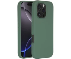 Accezz skysto silikono dėklas su MagSafe, skirtas iPhone 16 Pro – tamsiai žalias