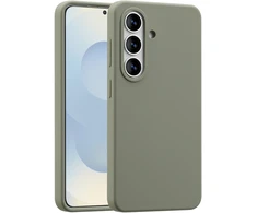 Accezz skysto silikono dėklas su MagSafe, skirtas Samsung Galaxy S26 – vario žalumo