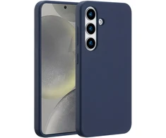 Accezz skysto silikono dėklas su MagSafe, skirtas Samsung Galaxy S25 – tamsiai mėlynas