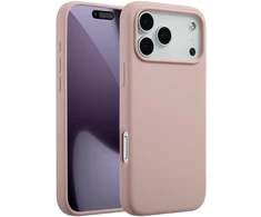 Accezz skysto silikono dėklas su MagSafe, skirtas iPhone 17 Pro Max – rožinis