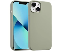Accezz skysto silikono dėklas su MagSafe, skirtas iPhone 13 Mini – vario žalumo