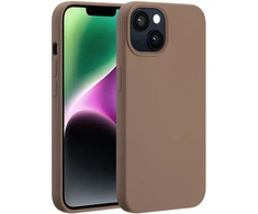 Accezz skysto silikono dėklas su MagSafe, skirtas iPhone 14 / 13 – New Tea Brown