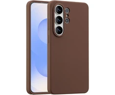 Accezz skysto silikono dėklas su MagSafe, skirtas Samsung Galaxy S26 Ultra – New Tea Brown