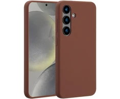Accezz skysto silikono dėklas su MagSafe, skirtas Samsung Galaxy S24 – New Tea Brown