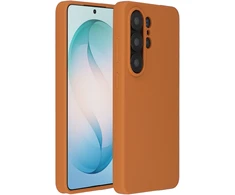 Accezz skysto silikono dėklas su MagSafe, skirtas Samsung Galaxy S26 Ultra – oranžinis