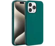 Accezz skysto silikono dėklas su MagSafe, skirtas iPhone 15 Pro Max – miško žalios spalvos