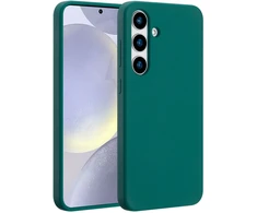 Accezz skysto silikono dėklas su MagSafe, skirtas Samsung Galaxy S25 Plus – miško žalumo spalvos