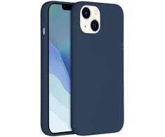 Accezz skysto silikono dėklas su MagSafe, skirtas iPhone 14 / 13 – tamsiai mėlynas