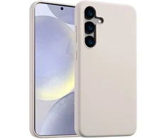 Accezz skysto silikono dėklas su MagSafe, skirtas Samsung Galaxy S24 – Stone