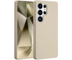 Accezz skysto silikono dėklas su MagSafe, skirtas Samsung Galaxy S25 Ultra – Stone