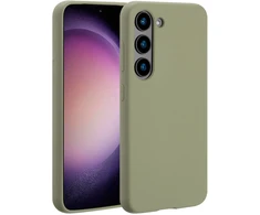 Accezz skysto silikono dėklas su MagSafe, skirtas Samsung Galaxy S23 – vario žalumo