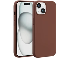 Accezz skysto silikono dėklas su MagSafe, skirtas iPhone 15 – New Tea Brown