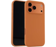 Accezz skysto silikono dėklas su MagSafe, skirtas iPhone 17 Pro Max – oranžinis