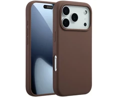 Accezz skysto silikono dėklas su MagSafe, skirtas iPhone 17 Pro – New Tea Brown