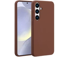 Accezz skysto silikono dėklas su MagSafe, skirtas Samsung Galaxy S24 Plus – New Tea Brown