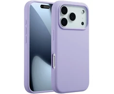 Accezz skysto silikono dėklas su MagSafe, skirtas iPhone 17 Pro – levandų pilka