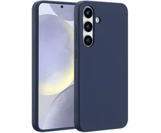 Accezz skysto silikono dėklas su MagSafe, skirtas Samsung Galaxy S25 Plus – tamsiai mėlynas