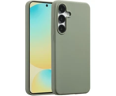 Accezz skysto silikono dėklas su MagSafe, skirtas Samsung Galaxy S25 FE – vario žalumo