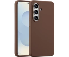 Accezz skysto silikono dėklas su MagSafe, skirtas Samsung Galaxy S26 – New Tea Brown
