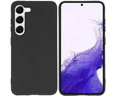 Accezz spalvotas TPU dėklas, skirtas Samsung Galaxy S23 – juodas