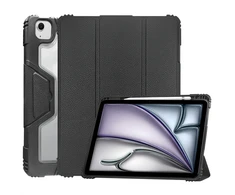 Accezz tvirtas „trifold“ atverčiamas dėklas, skirtas iPad Air 11 colių (2026) M4 / (2025) M3 / (2024) M2 / Air 5 (2022) / Air 4 (2020) – Juodas