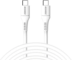 Accezz USB-C į USB-C laidas – 2 m – Baltas
