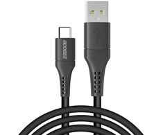 Accezz USB-C į USB laidas – 2 m – Juodas