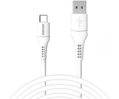 Accezz USB-C į USB laidas – 2 m – Baltas