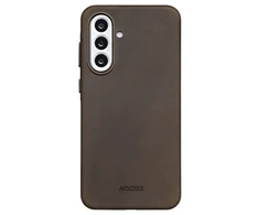 Accezz vintažinis odinis „MagSafe“ nugarėlės dėklas, skirtas Samsung Galaxy A56 – Rustic Brown