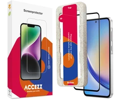 Accezz viso ekrano apsauginė grūdinto stiklo plėvelė su aplikatoriumi, skirta Samsung Galaxy A55 (5G) / A35