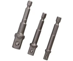 Adapteriai DRAUMET1/4 "HEX į 1/2, 3/8, 1/4"