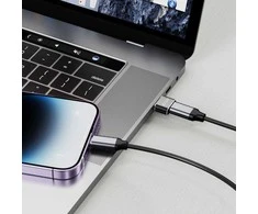 Adapteris USB į USB-C Tech-Protect Ultraboost juodos spalvos