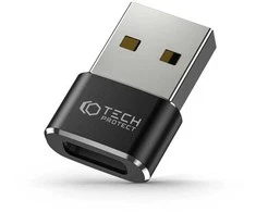 Adapteris USB į USB-C Tech-Protect Ultraboost juodos spalvos