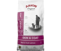 AIN ARION Original Skin & Coat Large lašiša – sausas Maistas šunims – 12kg