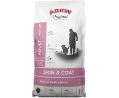 AIN ARION Original Skin & Coat Medium lašiša – sausas Maistas šunims – 12kg
