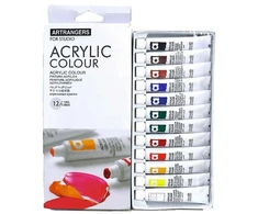 Akriliniai dažai „Art Rangers“ 12 spalvų 12 ml tūbelėje