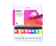 Akriliniai dažai Art Rangers 8 spalvų, 22 ml neoninės spalvos