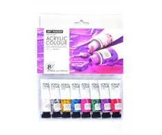 Akriliniai dažai „Art Rangers“ 8 spalvų, 22 ml, blizgučiai