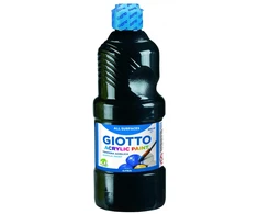 Akriliniai dažai Fila Giotto, 500ml, juodos spalvos