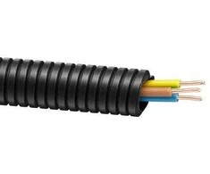 Aks_Zielonka Kabelis 3x1.5 mm² gofruotame vamzdyje RKGS 16, 25 m