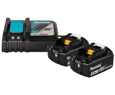 Akumuliatorių ir kroviklio komplektas Makita, 2 x 5Ah, 18V